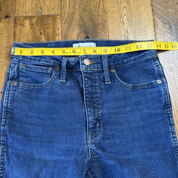 Madewell Jeans 10" High-Rise Skinny Womens Size 27 Dark Wash Stretch Denim - Picture 3 of 8